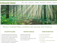 Tablet Screenshot of goldsmithglobal.org